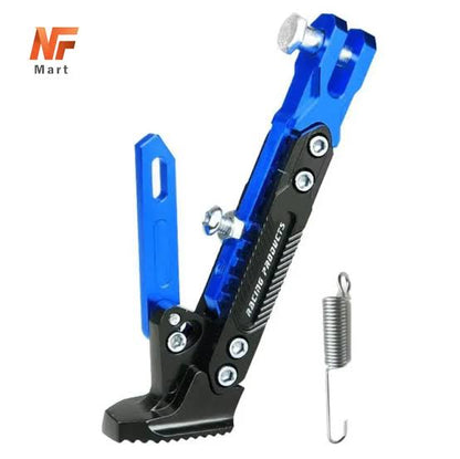Universal Adjustable Aluminum Alloy Motorcycle Foot Side Support Stand Black
