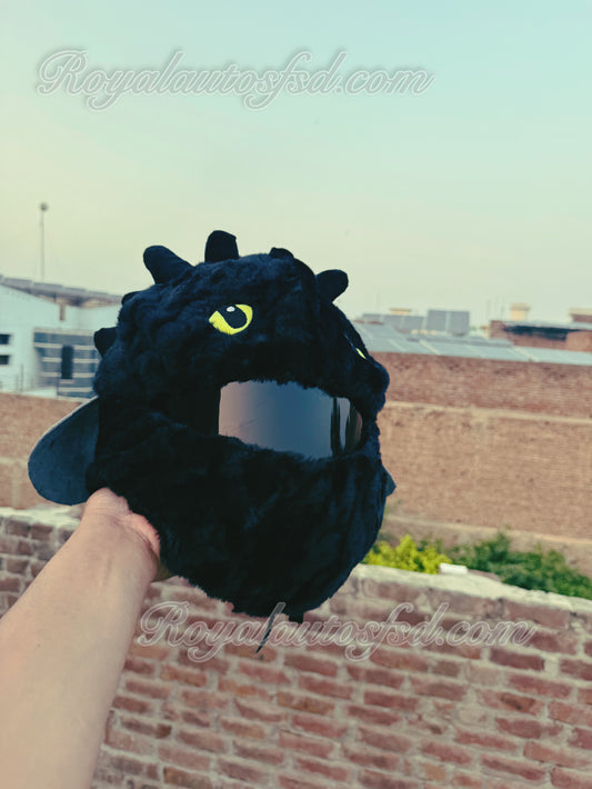 Helmet Cover Black Dragon  Helmet Cover Halloween Helmet Decoration Fun Rides (Helmet Not Included)