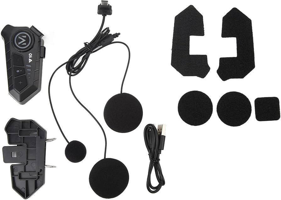 Vector Hard Mic Motorcycle Helmet Headset Bluetooth
