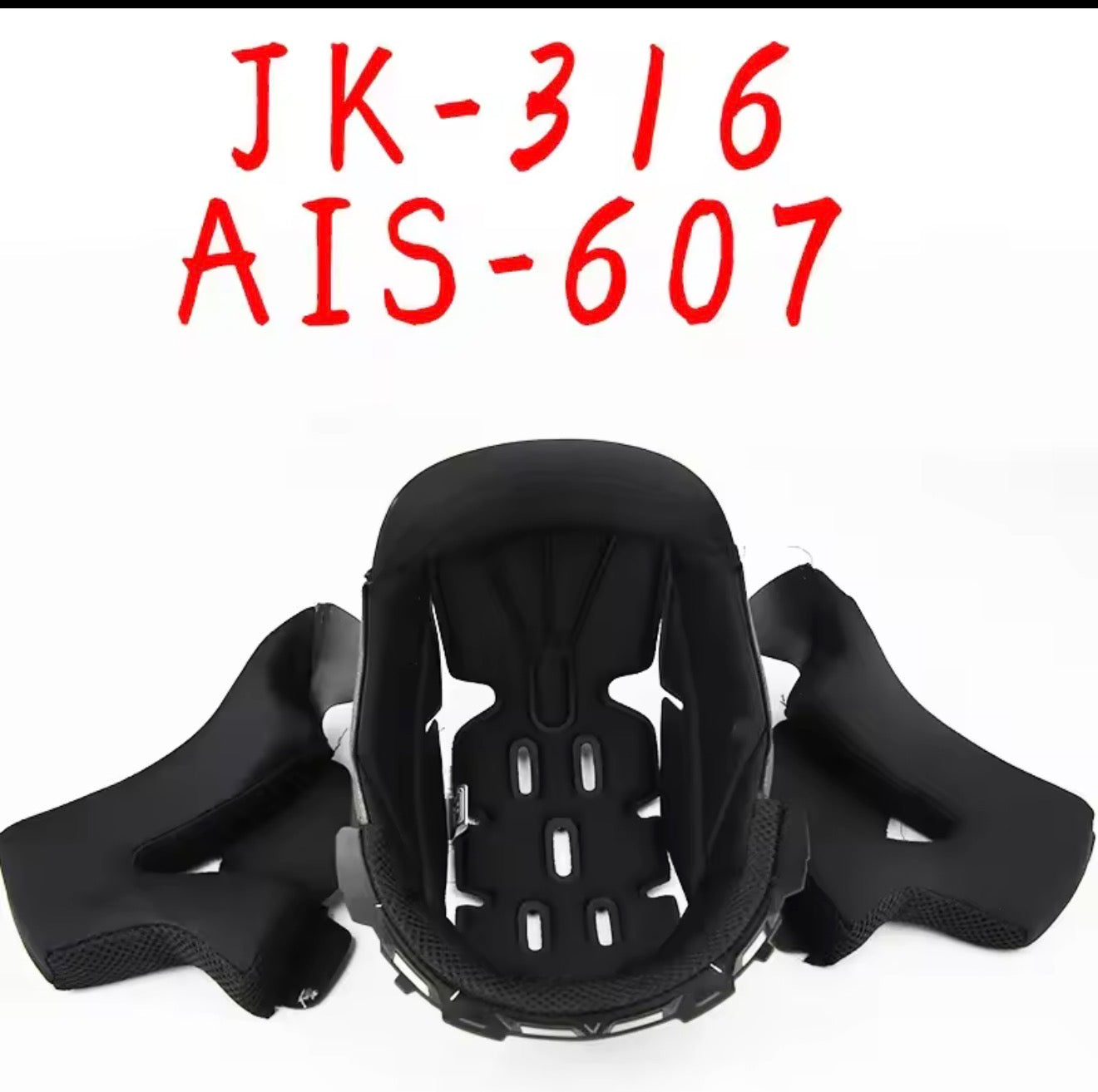 Jiekai JK902 & Vector 254 & Vector 254 prime & Superair 169 & WLT Helmet Padding – Lining Foam Cheek Liner Cushions – Top and Side Pads complete