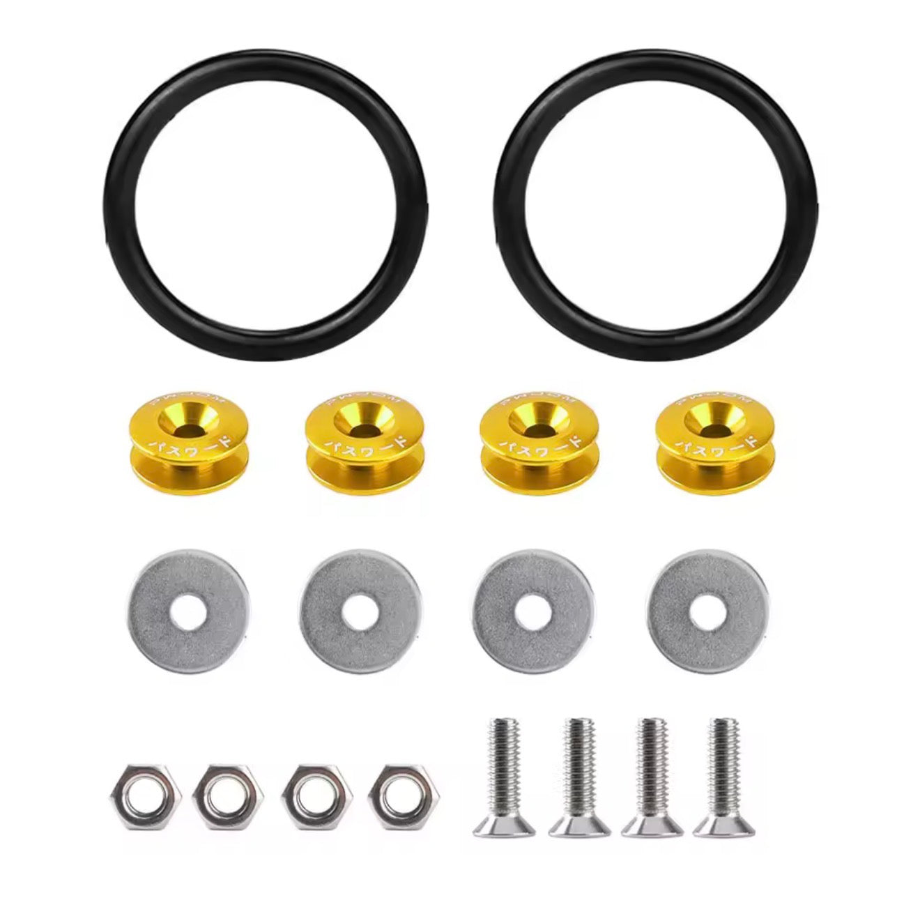 4 pice Chin Cover Fancy Nuts Bolt For Motorcycle ( chaina Imported)