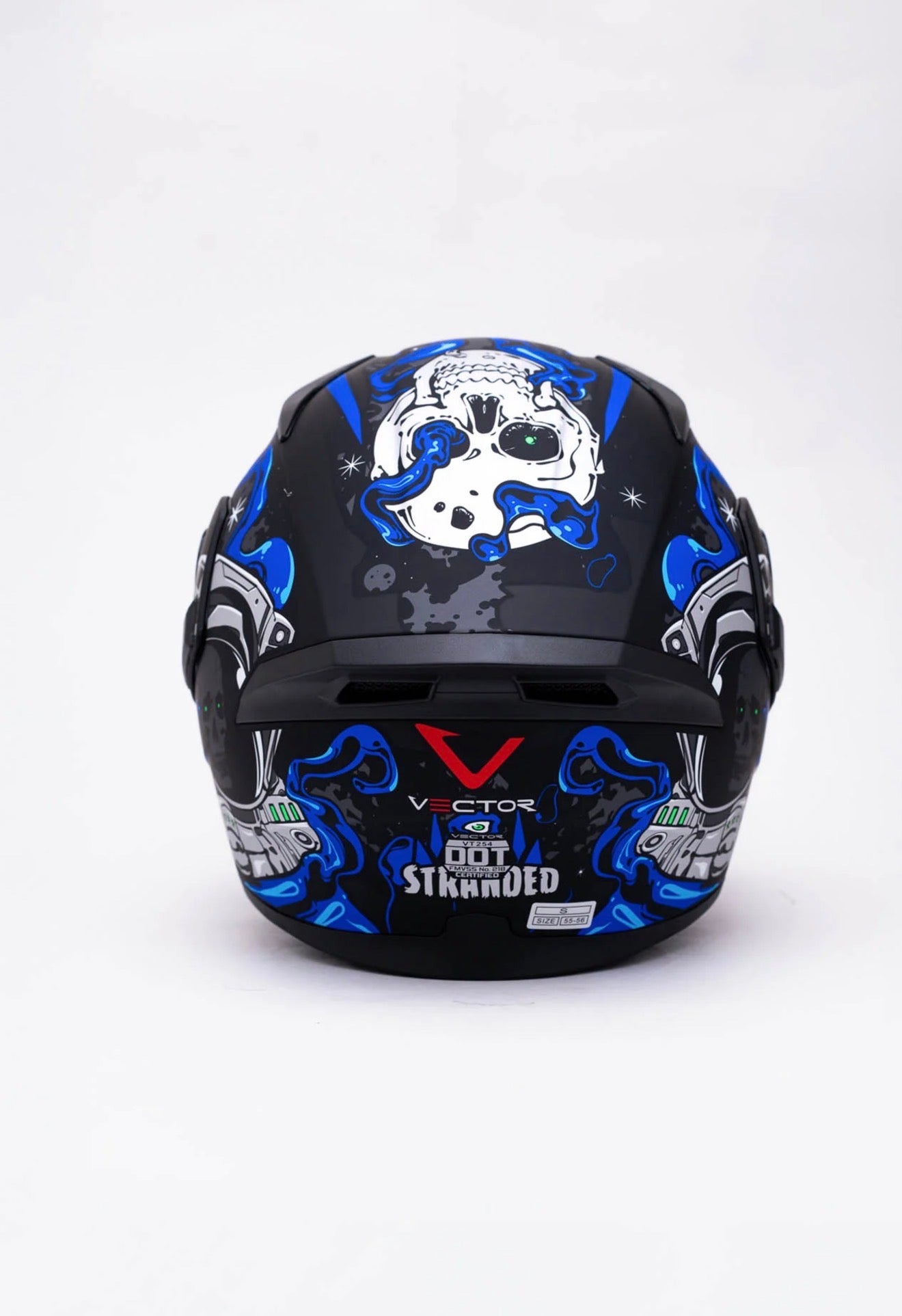 Vector 254 DOT certified Flip up helmet washable paddings