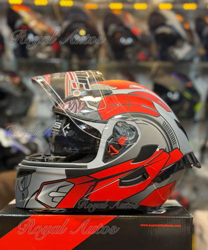 SuperAir 902 Helmet smart shape with Spoiler DOT certified Helmet SP902