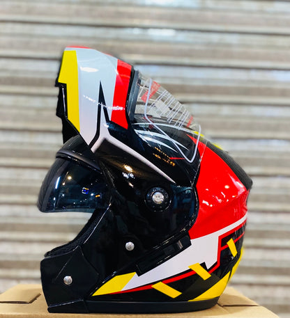 SuperAir 250 Flip up helmet Duel visor washable Padds nonreflection visor