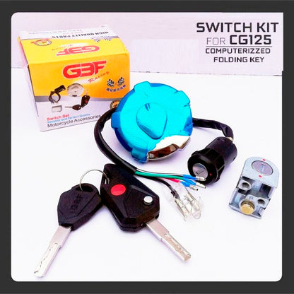 Switch Kit Computerized Key For Honda CG 125 3 In 1 Set Switch Kit Computers Key