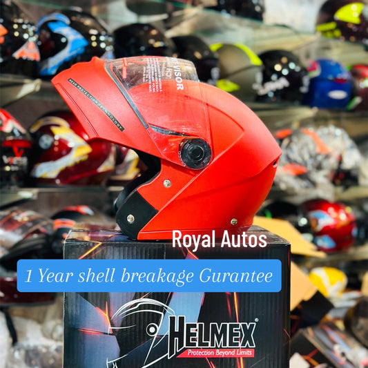 Helmex Helmet unbreakable with 1 year shell breakage guarantee flip up helmet