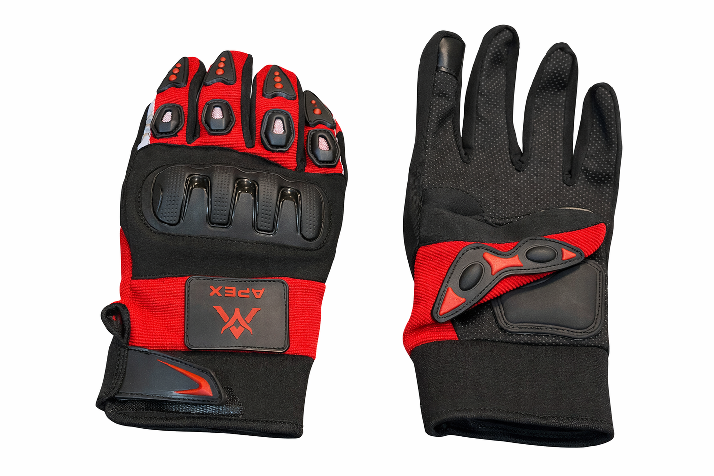 Apex Safety Gloves Strong Grip , Touch mobile sensor ,  2 Reflector glow in night & washable