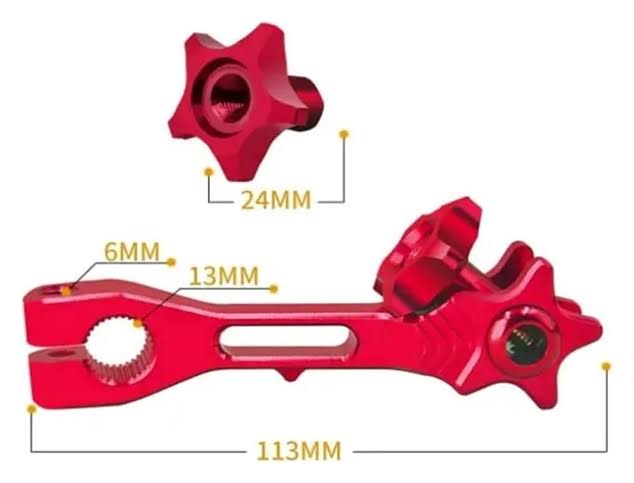 Pair of Break Killi set   Motorcycle Rear Brake Rocker CNC Adjustable Tension Lever Motorbike Pit Dirt Bike ATV Universal Modification Part Accessories