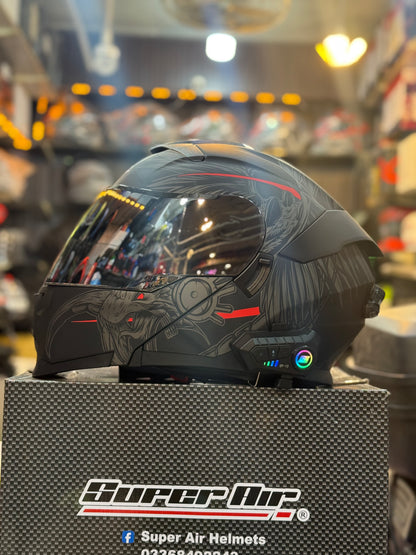Superair Sp912 DOT certified with Waterproof Bluetooth Helmet