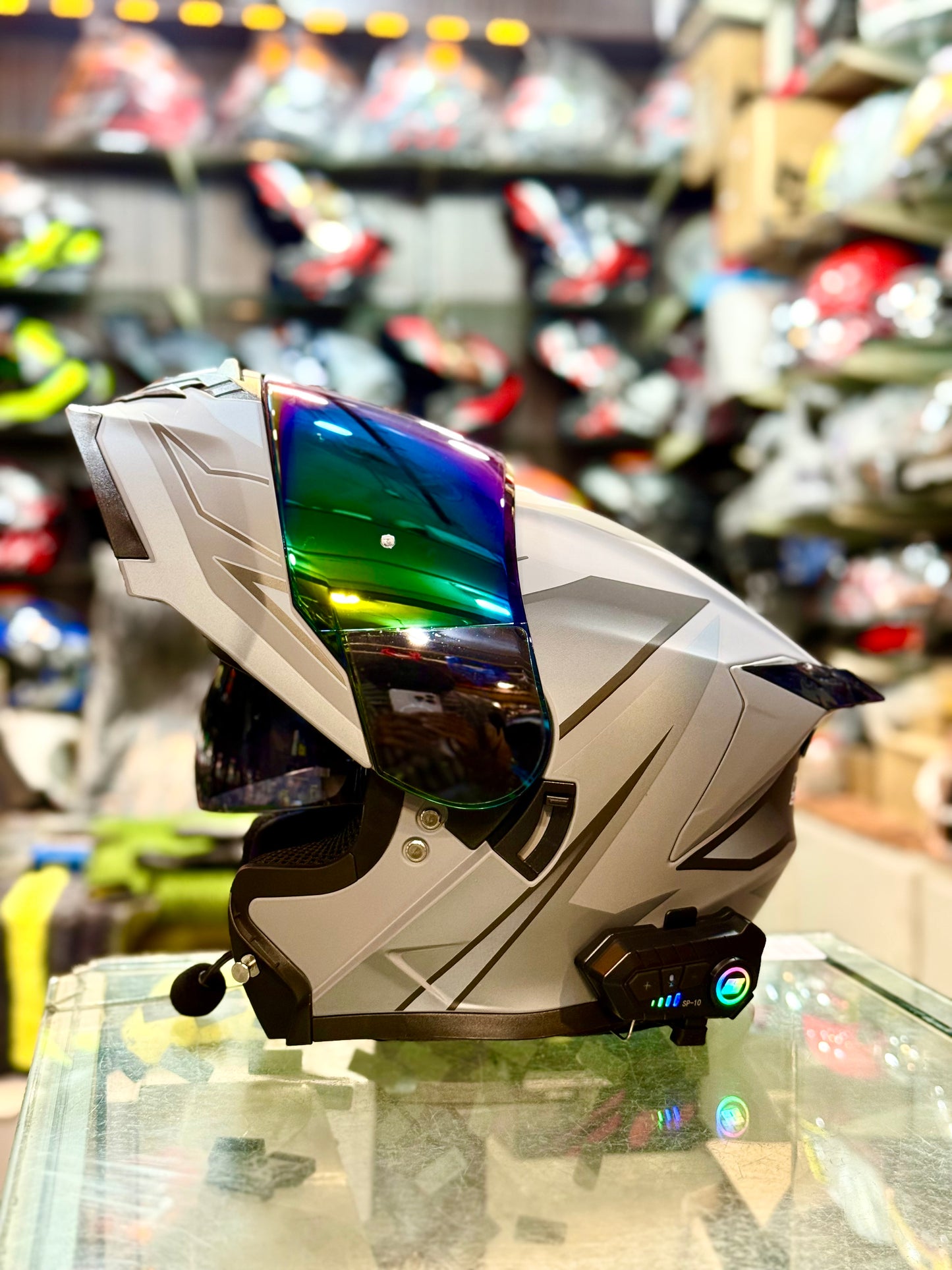 Superair SP915 ultra  with Waterproof Bluetooth DOT certified Helmet