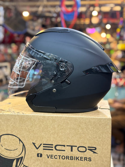 JDR 512 DOT certified Double Visor Helmet washable padding