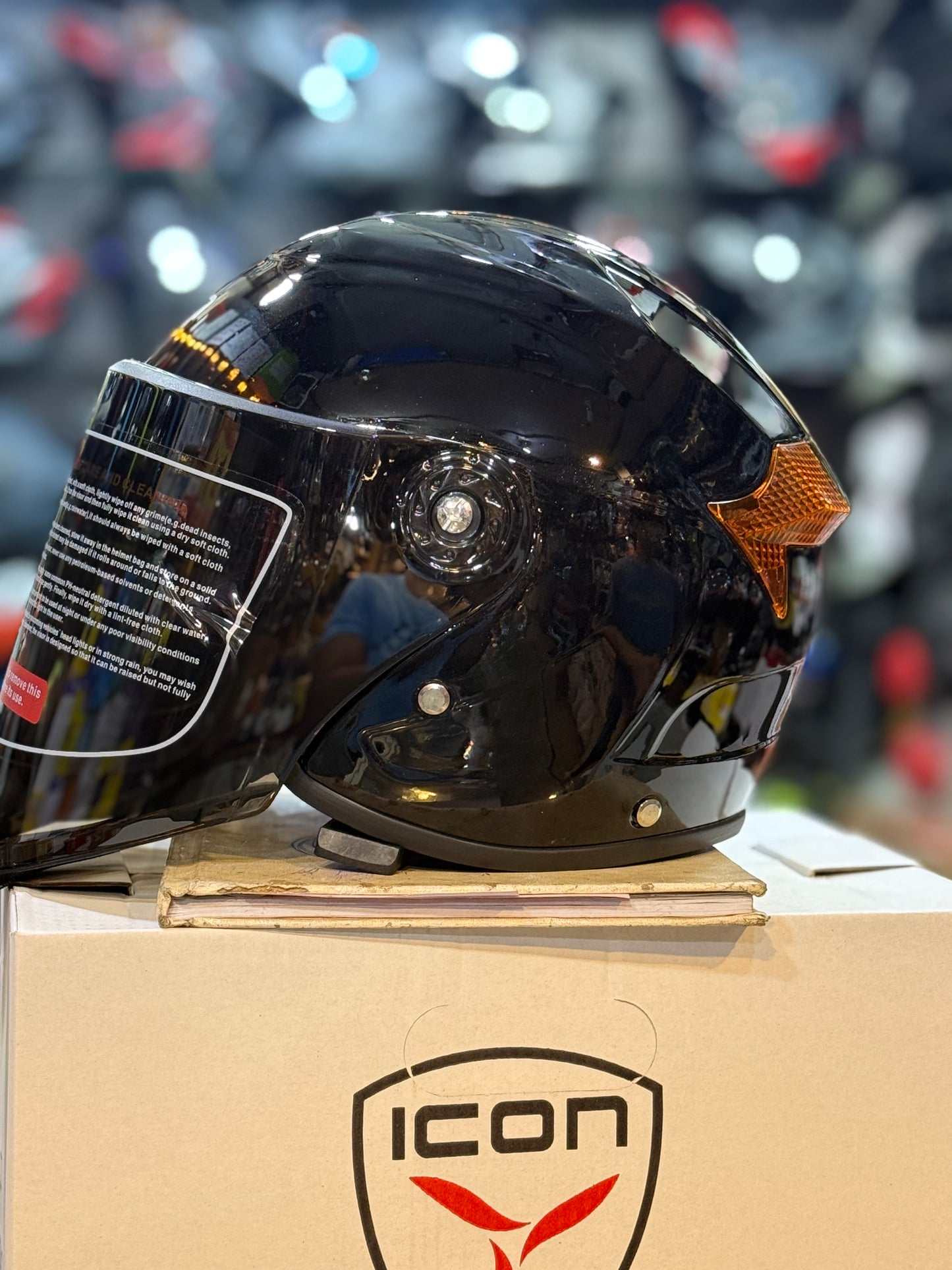 Icon 250 Scoty Cap helemt Motorcycle Open Face Helmet , Cap helemt
