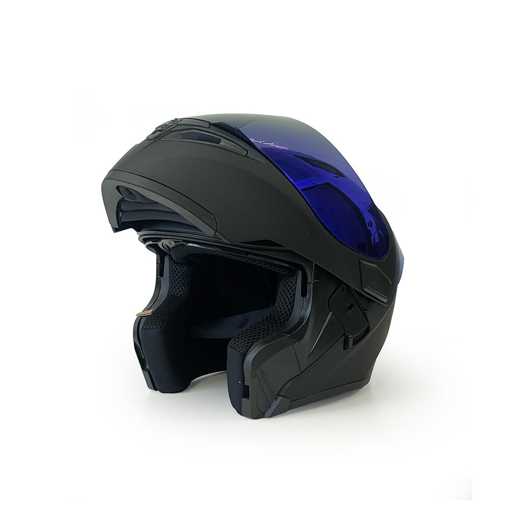 Vector 254 Prime Blue Monster with Polarise Visor  DOT certified Helmet Modular helmet