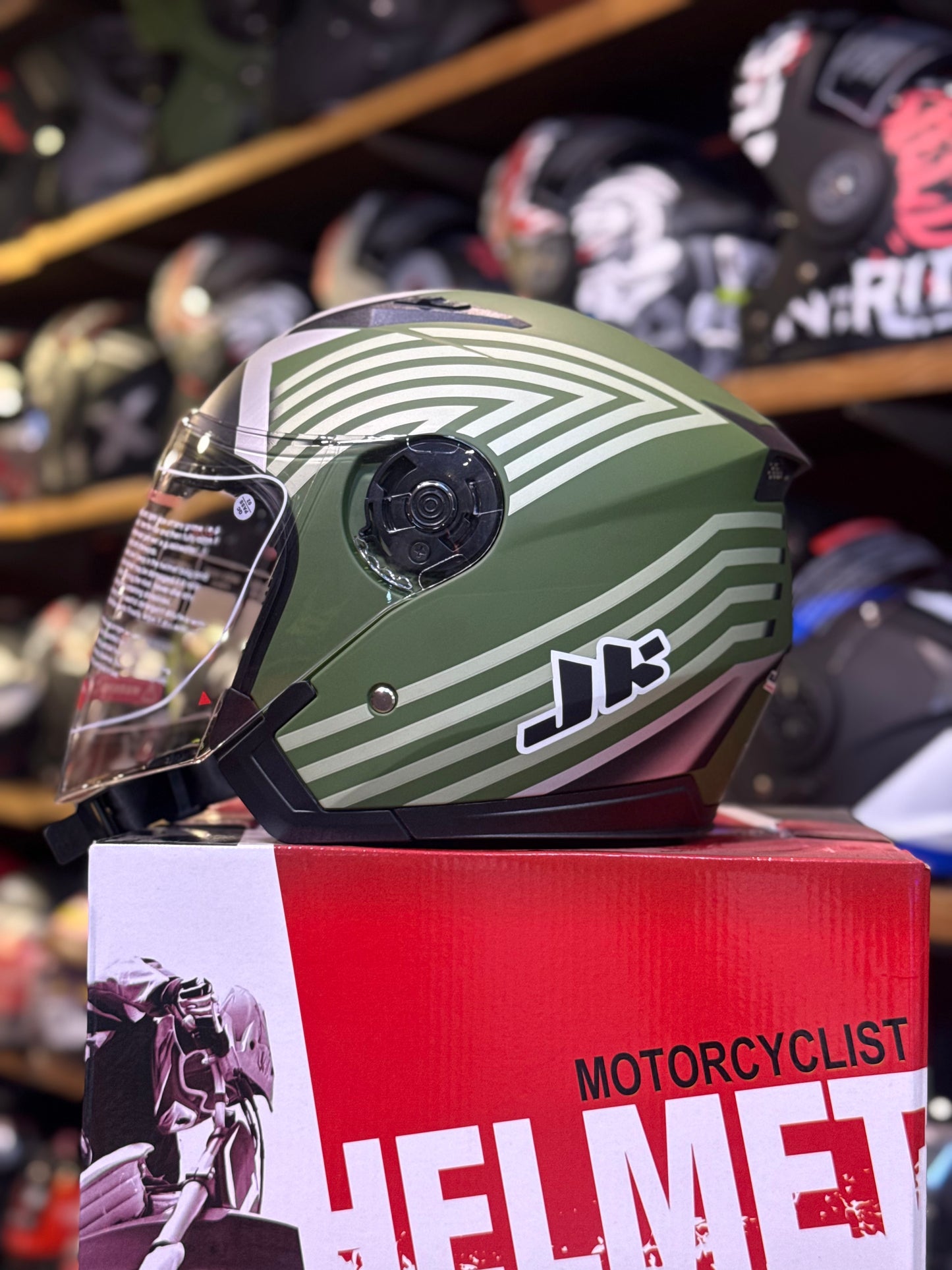 Jiekai 512 DOT certified Double Visor Helmet