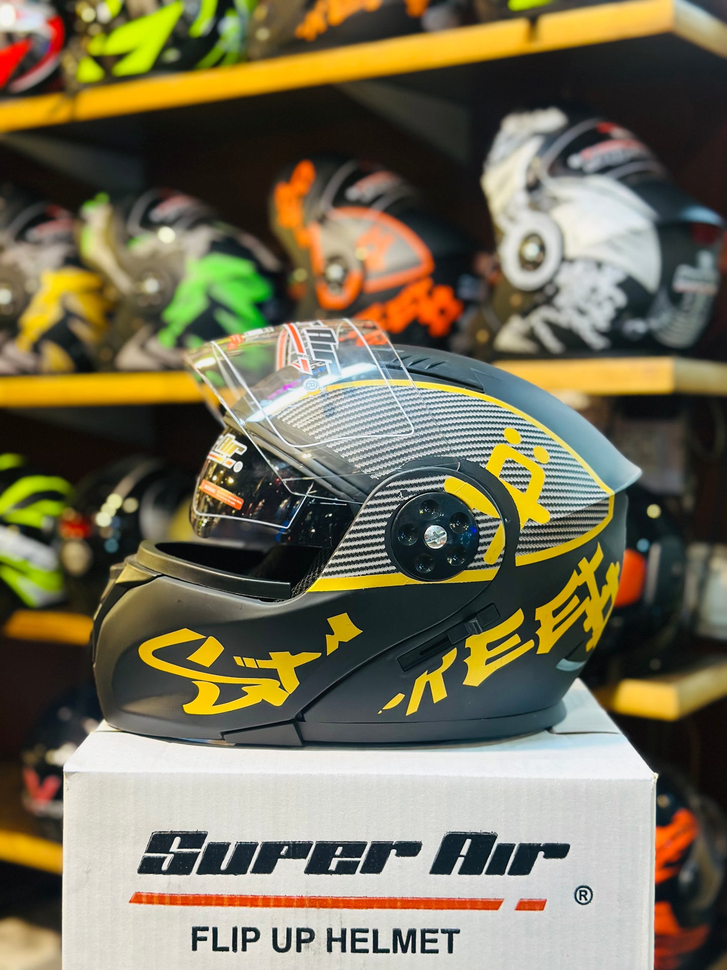 Superair 275 Helmet ABS quality unbreakable & washable padding ( Made in Pakistan 🇵🇰 )