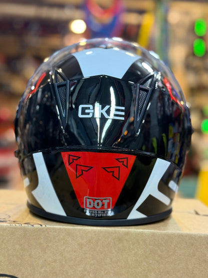 Qike DOt certified Flip up Helmet Motorcycle Helmet , Duel Visor washable padding