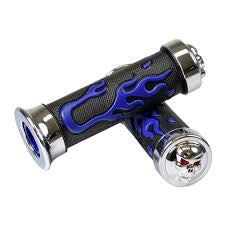 Universal Scooter Handlebar Grip Set with Skull & Flames ( Shola Grip )
