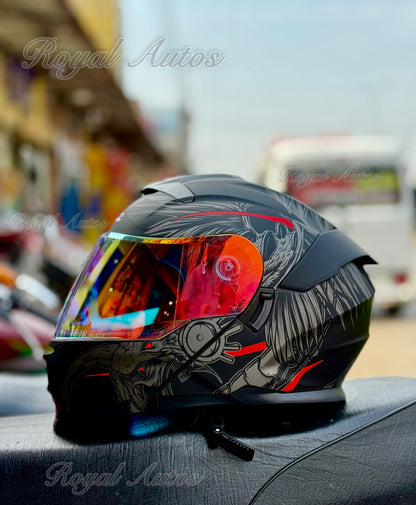 Superair Sp912 DOT certified in polarised Golden visor Helmet