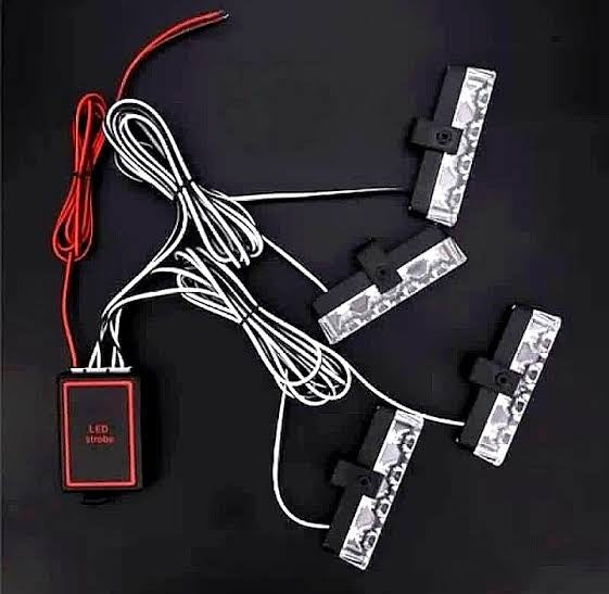 4 pice 3 colour  remote Dolphan & white Flasher for Motorcycle & Car Jeep Flasher