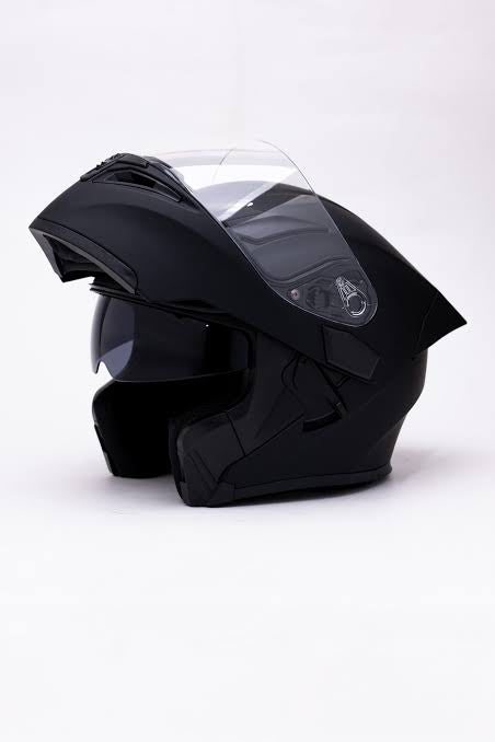 Vector knight 254 Prime Matt Black  with Polarise Visor  DOT certified Helmet Modular helmet