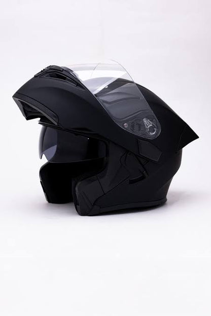 Vector knight 254 Prime Matt Black  with Polarise Visor  DOT certified Helmet Modular helmet