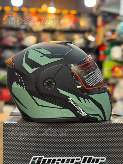 Nice Flip up helmet Duel visor washable Padds nonreflection visor