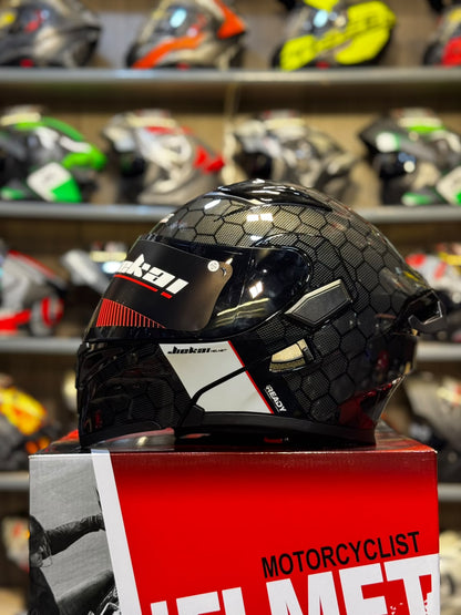 Jiekai JK902 CARBON Addition – DOT Certified – Flip Up – Dual Visor – Built In Spoiler – Ventilation –
