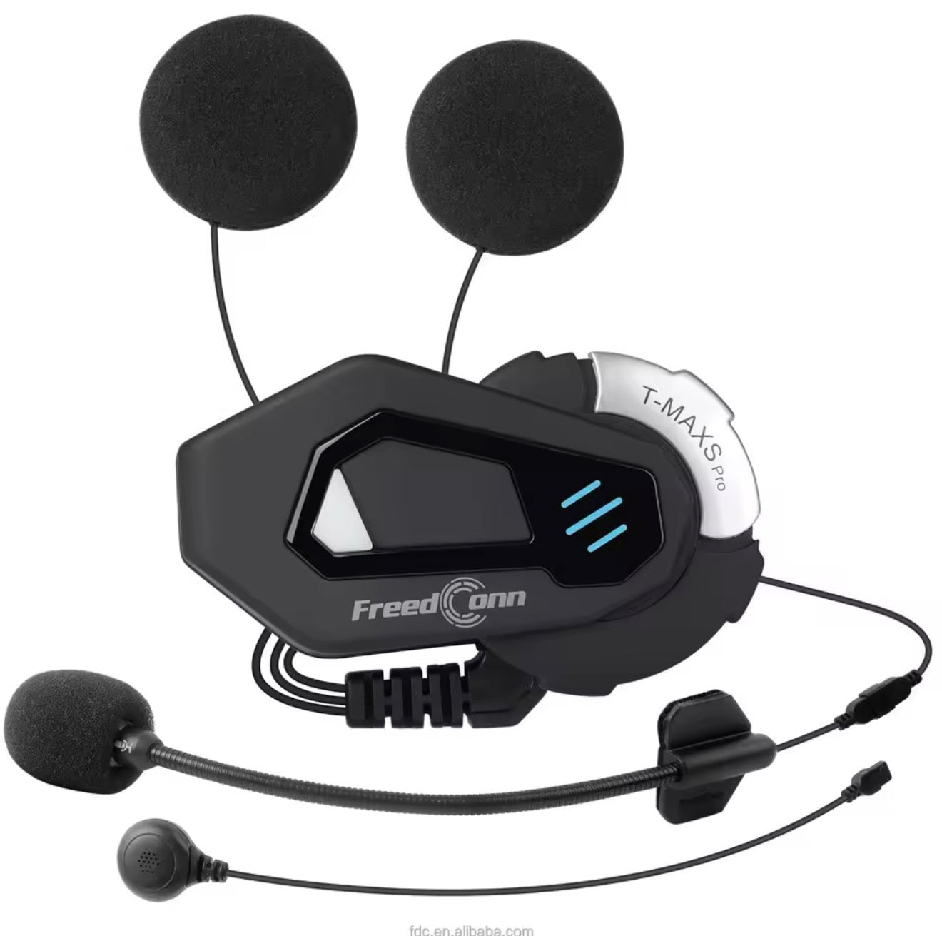 Freedconn T Max S Pro Motorcycle Intercom Bluetooth Helmet Headset 6 Riders BT 5.0 1200M FM Motor Interphone Communicator Earphone