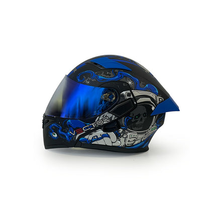 Vector 254 Prime orange with Polarise Visor  DOT certified Helmet Modular helmet