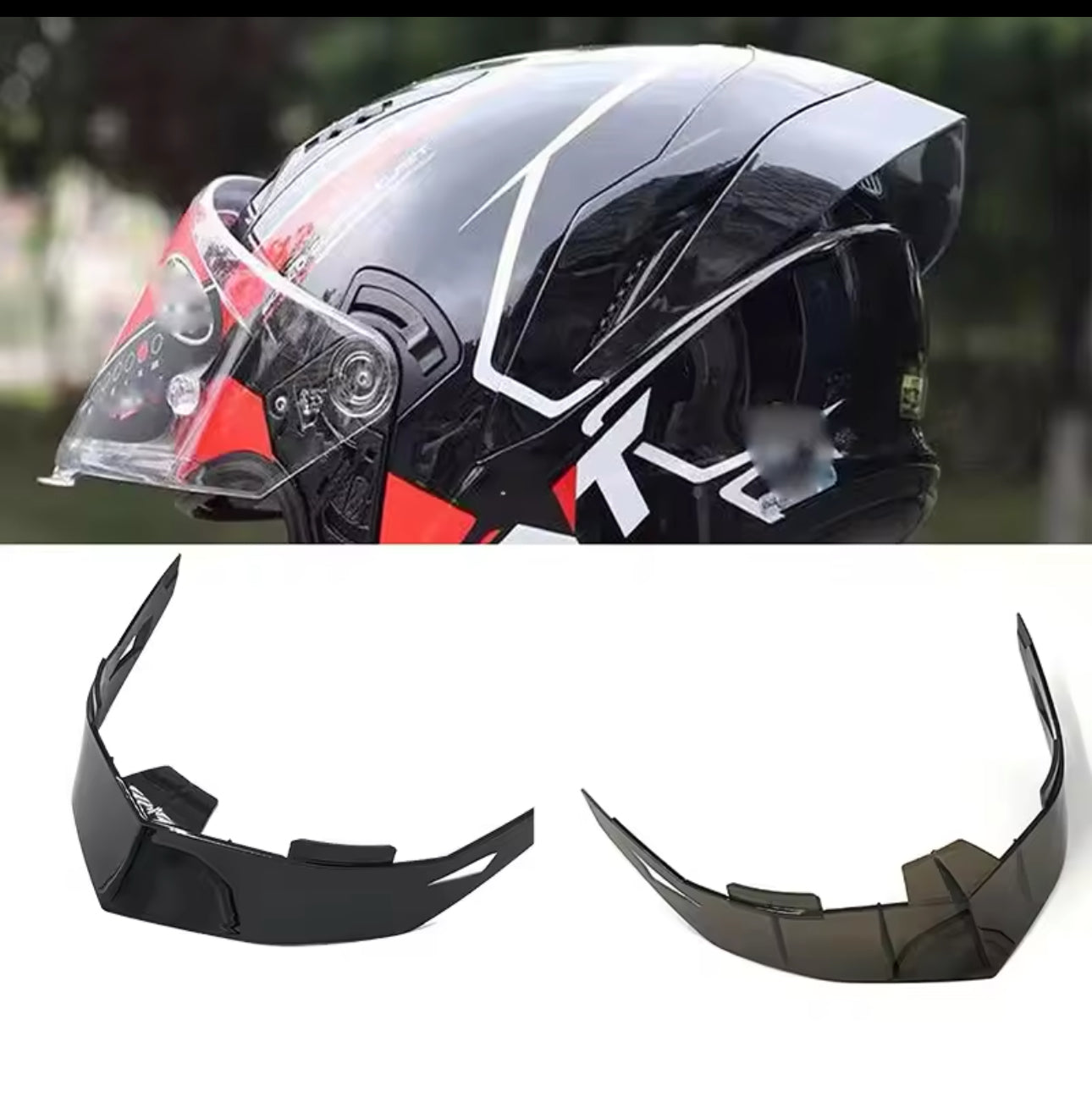 Helmet Spoiler for jiekai 902 & 316 Rear Wing Motorbike Tail Parts & Accessories