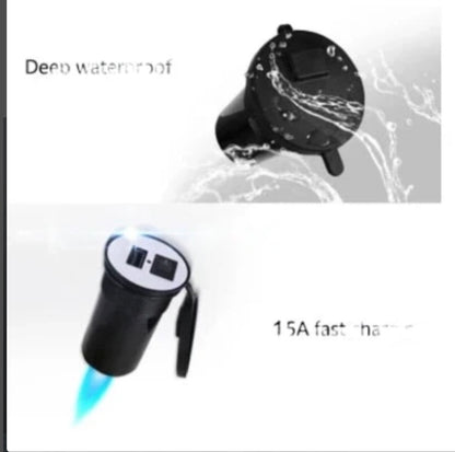 HJG USB Mobile Fast Charger Waterproof Motorcycle Handlebar USB Charger for Bike, Two Wheelers Universal LIU HJG Two Wheeler USB Mobile Phone Fast Charger 12V 5V-1.5A Moto Adapter Power Supply Socket for Phone Mobile Motorbike Accessories