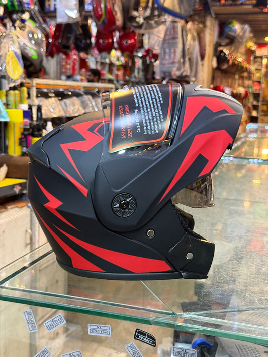 Adora Flip up helmet Duel visor washable Padds nonreflection visor