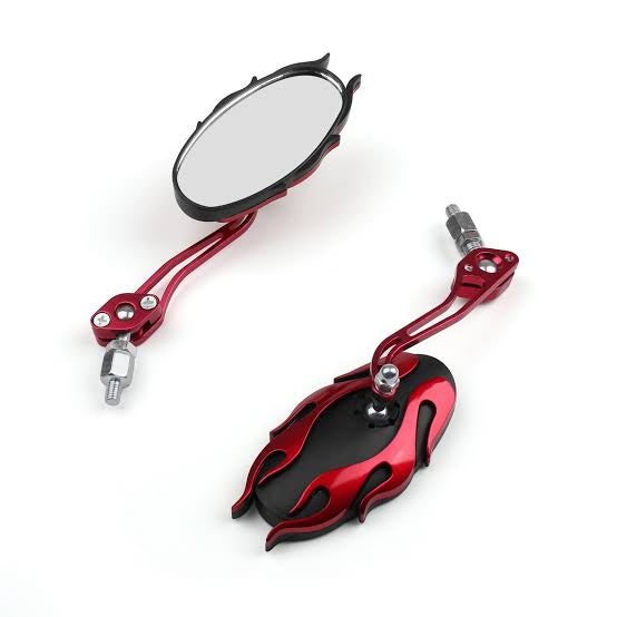 UNIVERSAL MOTORCYCLE REARVIEW MIRRORS REAR VIEW MIRROR 8MM 10MM GENERIC
