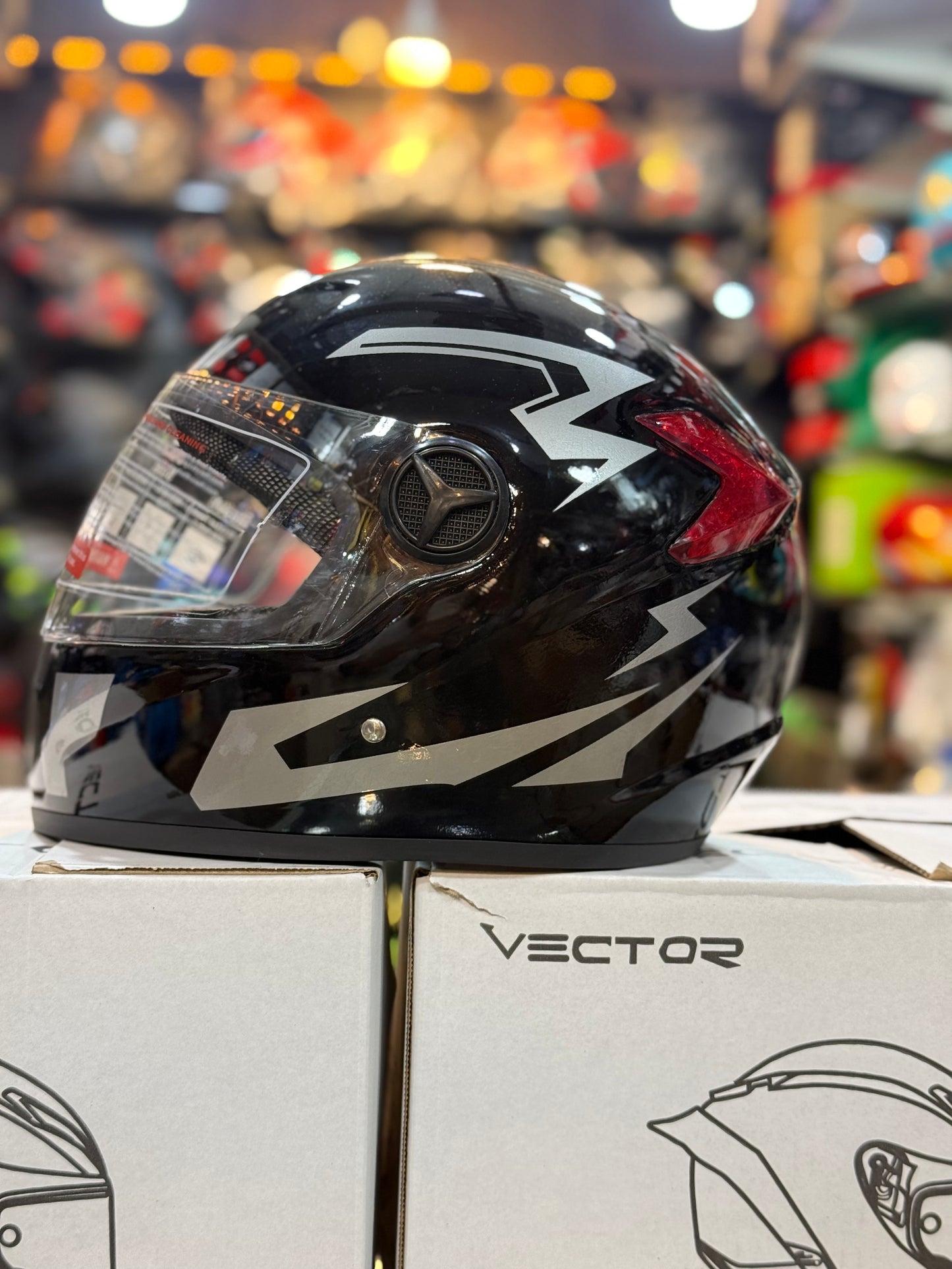 Vector Double light Large Helmet