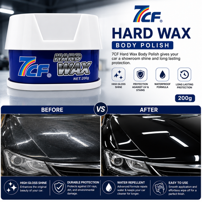 7CF Hard Wax Body Polish 200g – Premium Car Polish Wax | High Gloss, Water Repellent & Paint Protection
