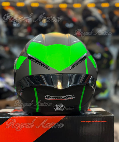SuperAir 902 Helmet smart shape with Spoiler DOT certified Helmet SP902