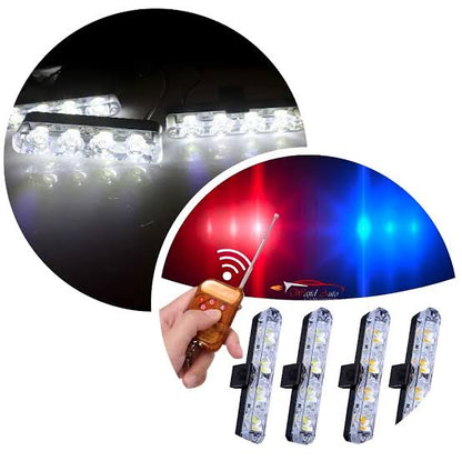 4 pice 3 colour  remote Dolphan & white Flasher for Motorcycle & Car Jeep Flasher