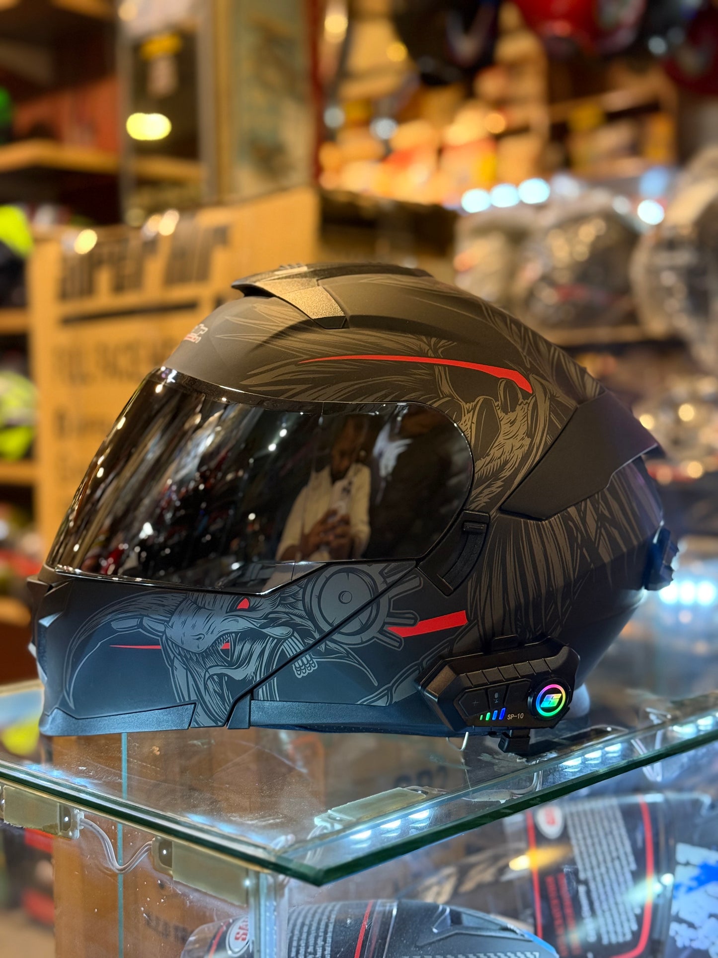 Superair Sp912 DOT certified with Waterproof Bluetooth Helmet