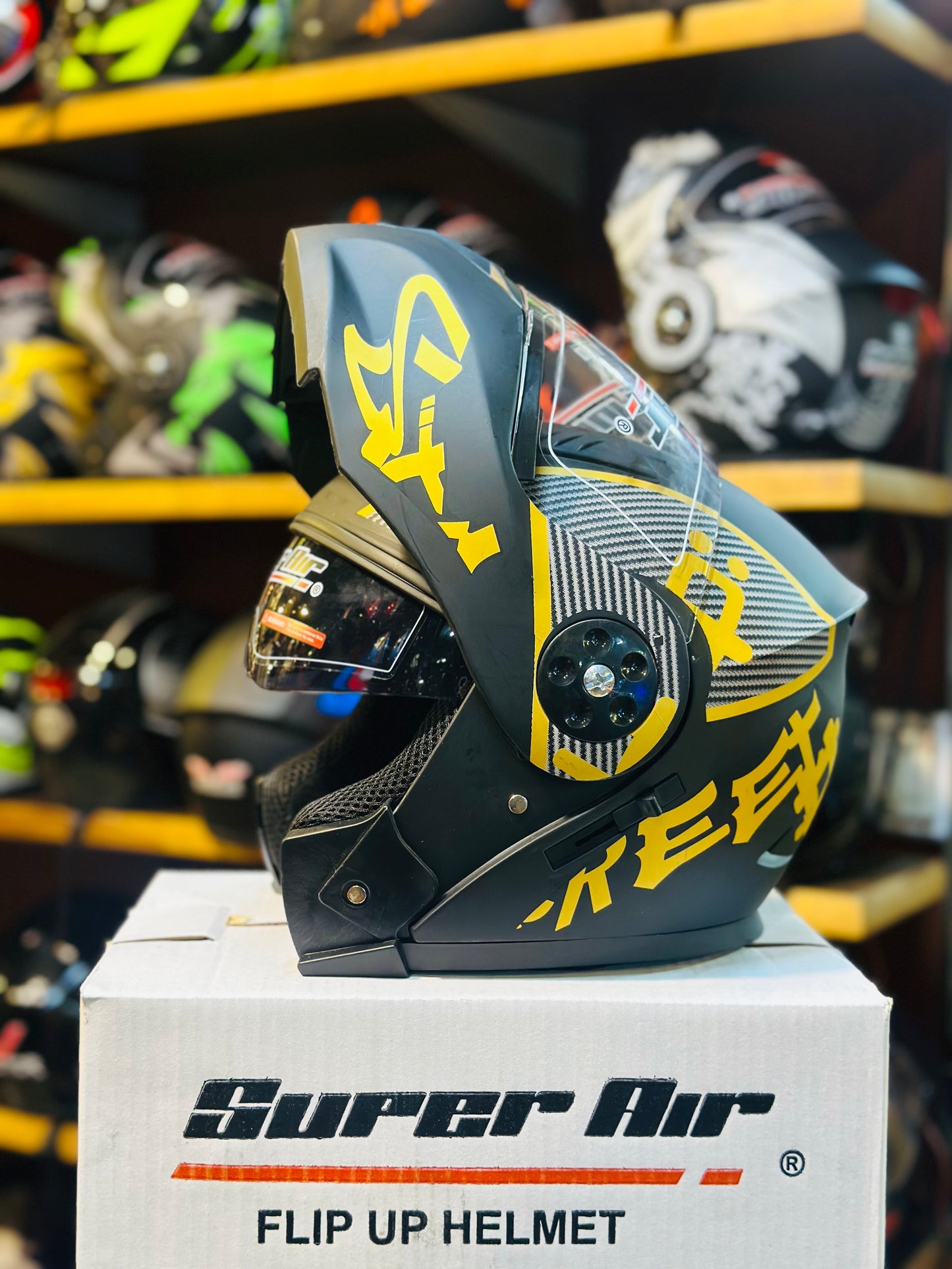 Superair 275 Helmet ABS quality unbreakable & washable padding ( Made in Pakistan 🇵🇰 )