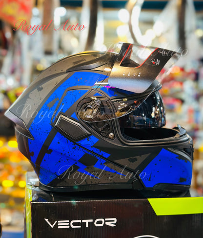 Vector 254 DOT certified Flip up helmet washable paddings