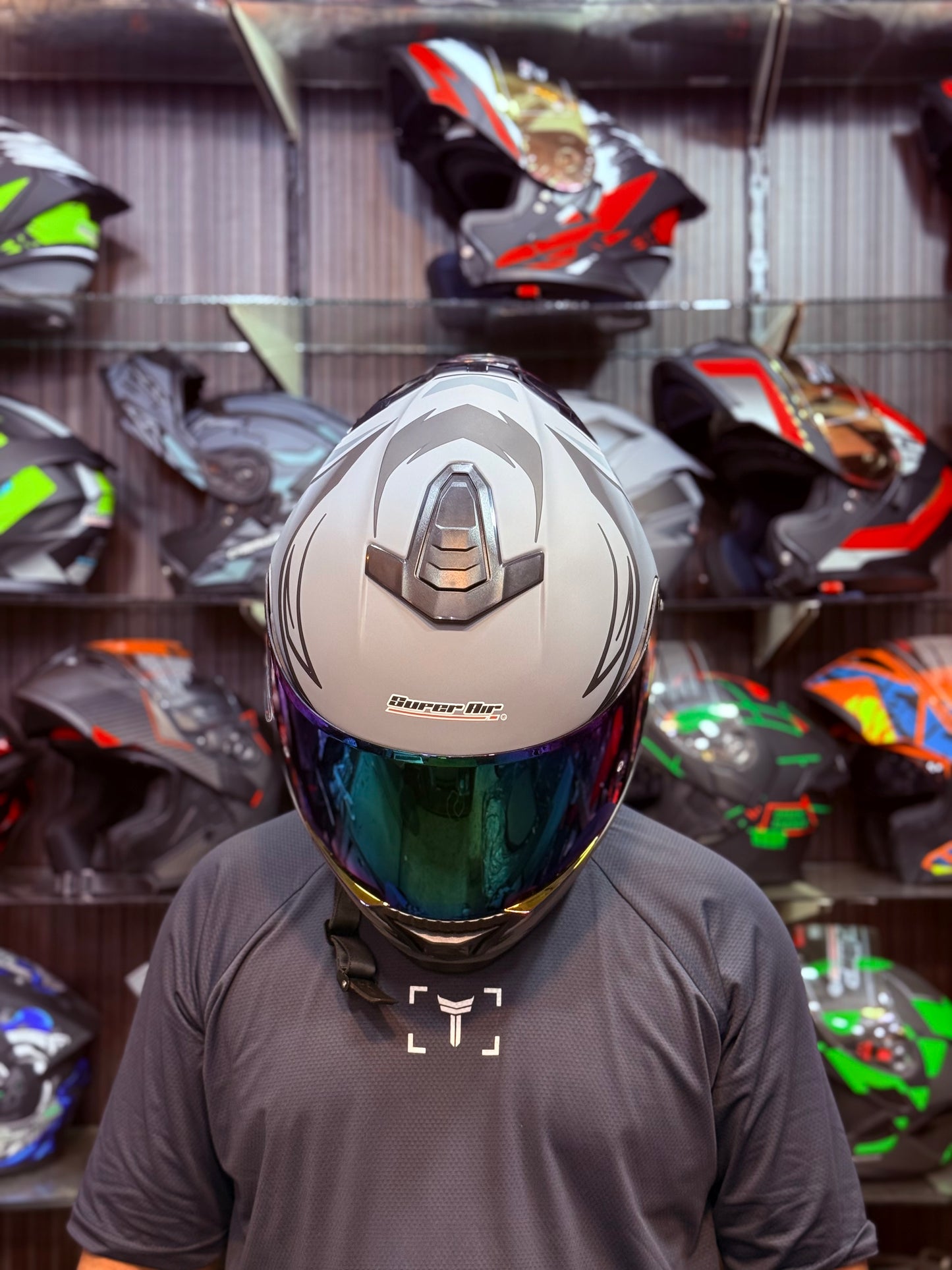 Superair SP915 ultra  with Waterproof Bluetooth DOT certified Helmet