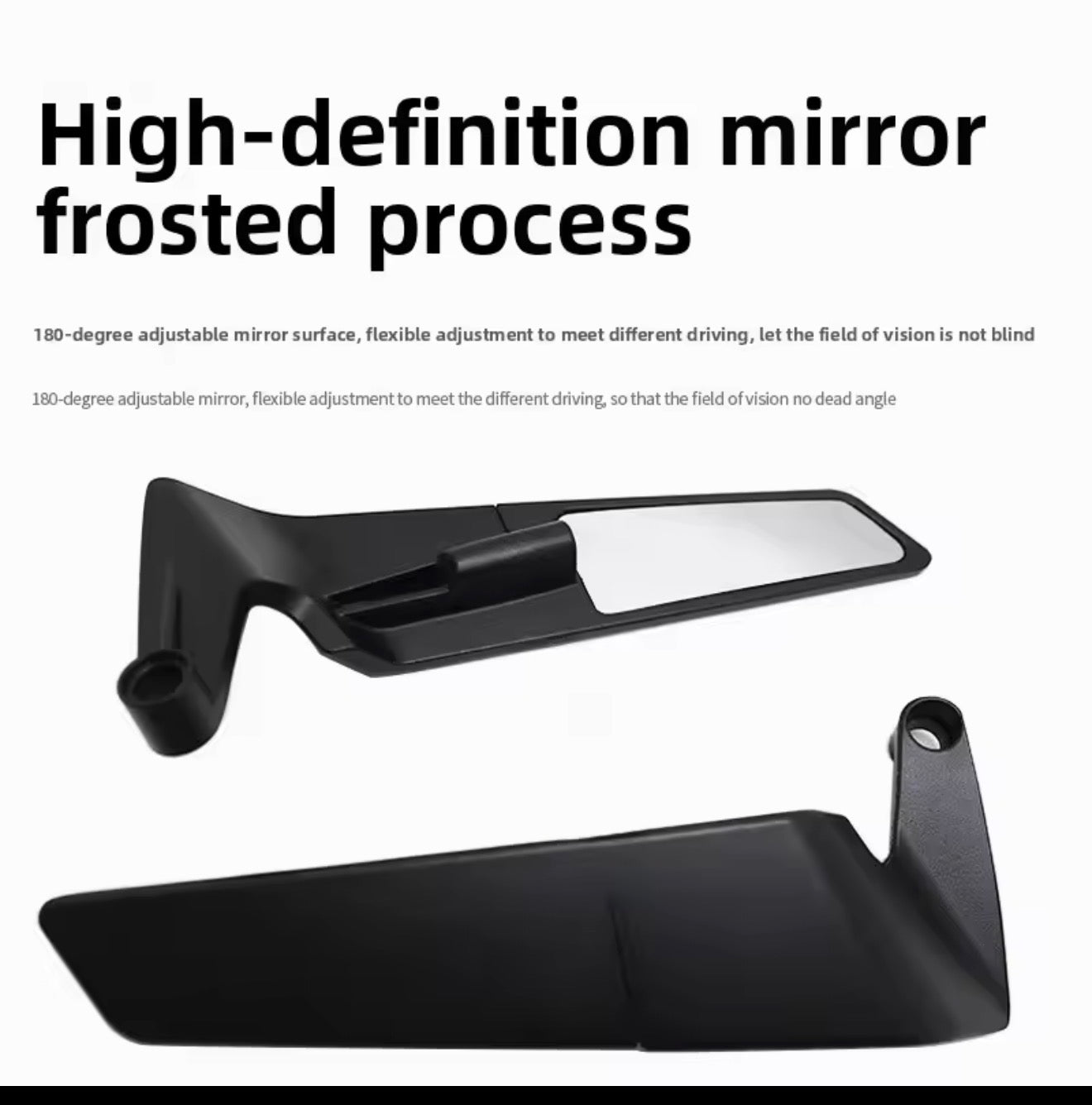 Wing mirrors metal body with  every bike fitting . Motorcycle Side View Mirror Wings Rearview Mirror Rotatable Aluminum Side Mirrors 8/10mm Motorcycle Universal Accessories