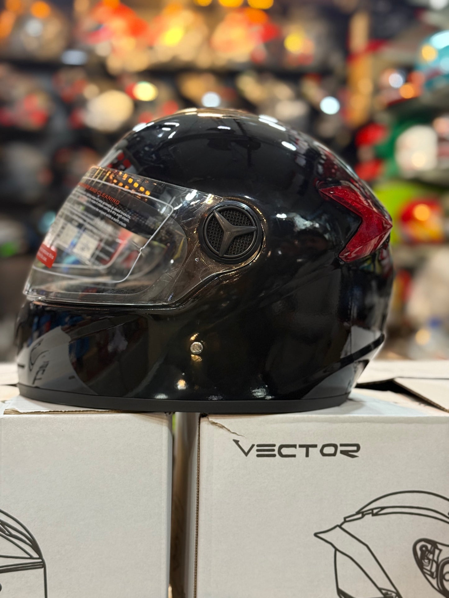 Vector Double light Large Helmet