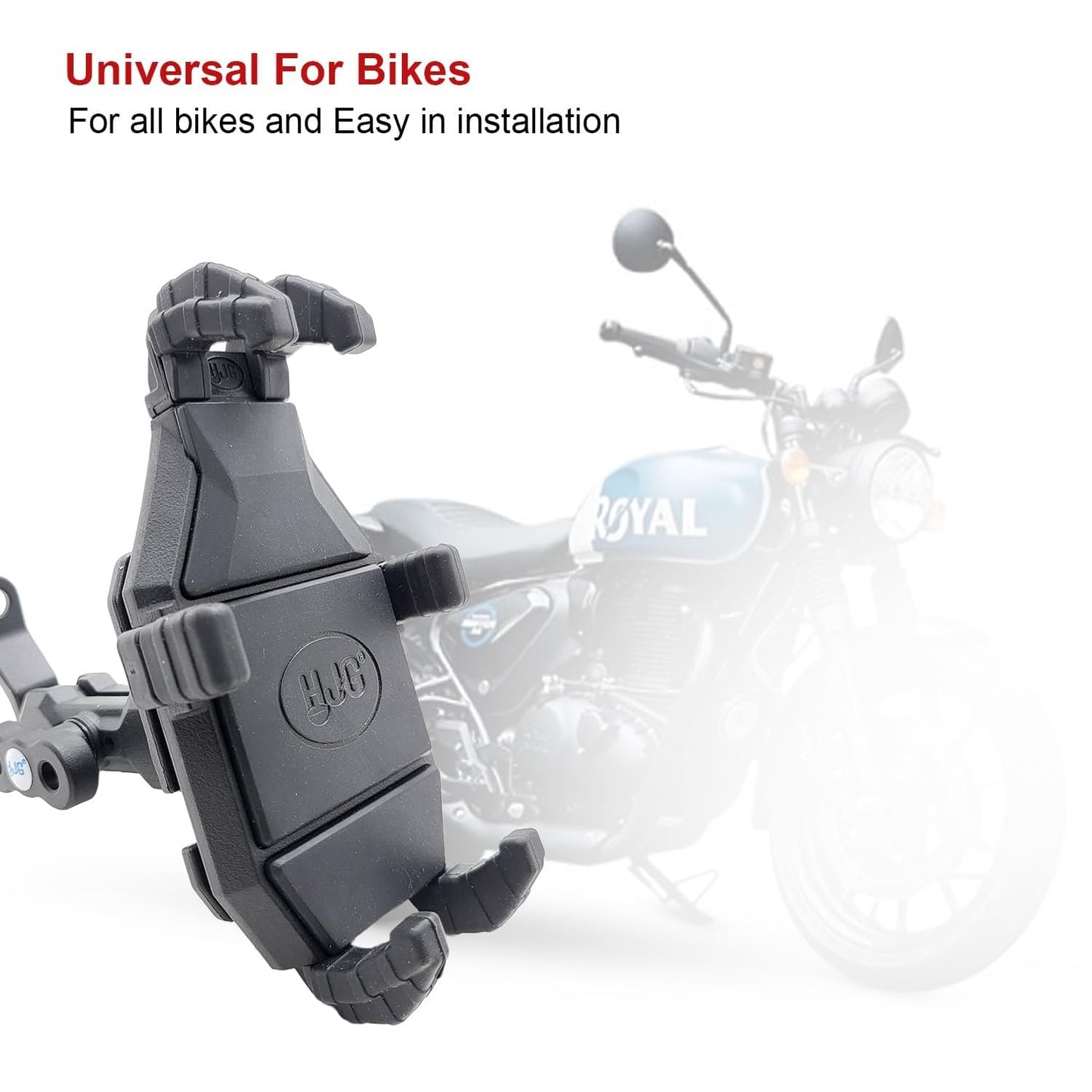LIU HJG BullHead Mobile Holder Shock Proof and Anti Vibration With Mirror and Handle Mount Motorcycle