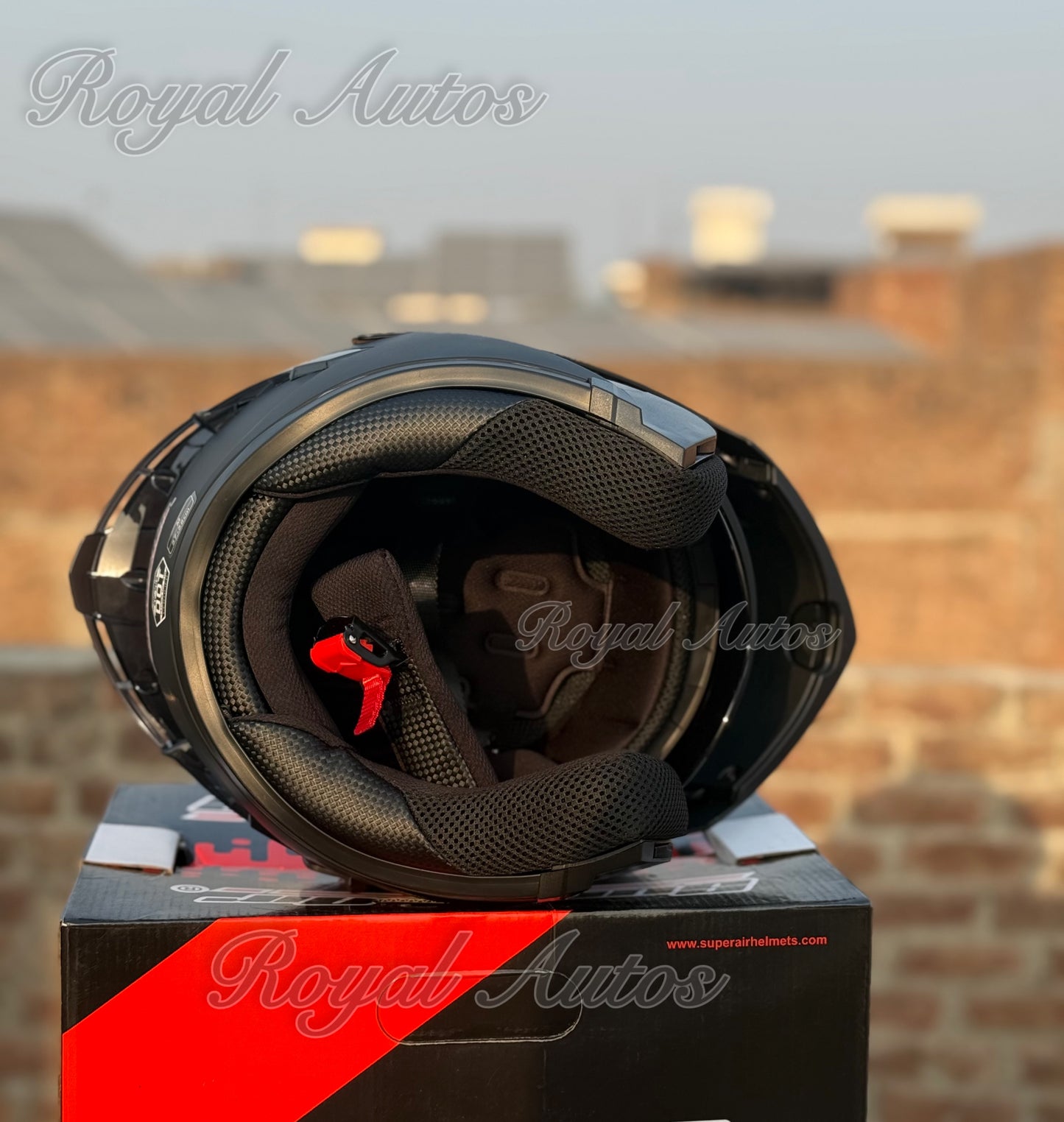Superair SP 902 DOT certified helmet  Matt black in multi viosr smart ( Revo helmet )