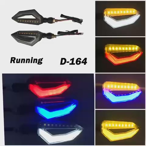 2 Pice LED indicators D Shape  Running