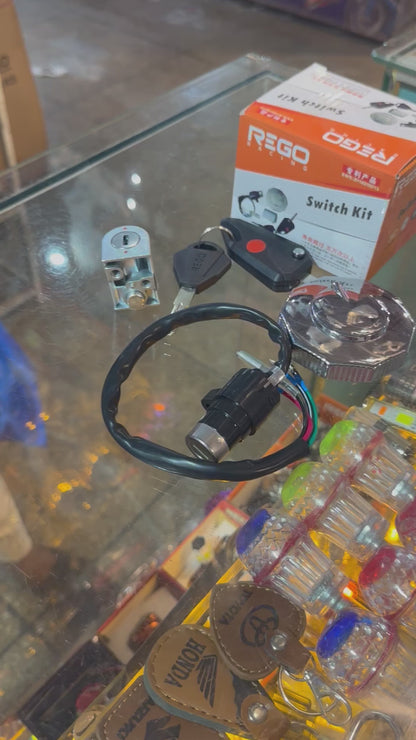 3 pice kit switch kit computerised Knife key For CD-70 cc bike universal