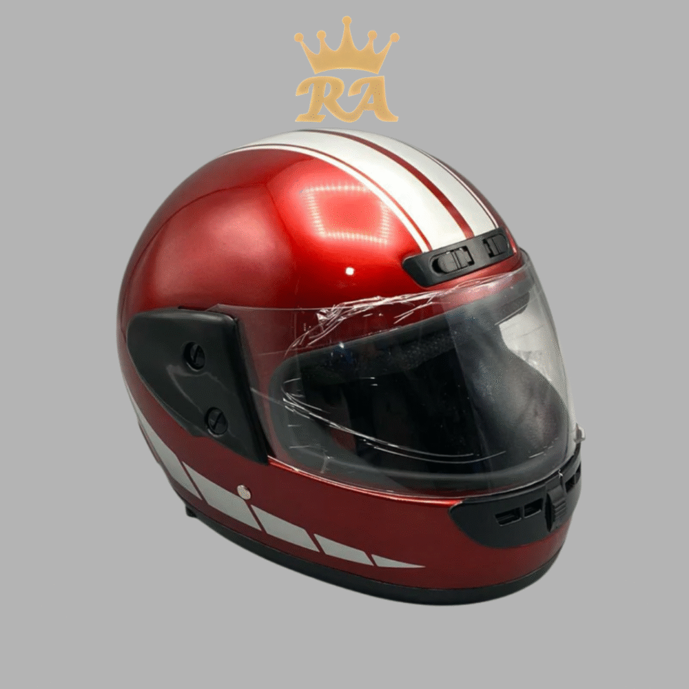 GENUINE ALTAS HELMET RED COLOR WHITE DESIGN