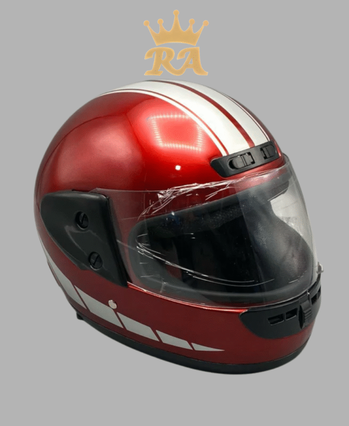 GENUINE ALTAS HELMET RED COLOR WHITE DESIGN