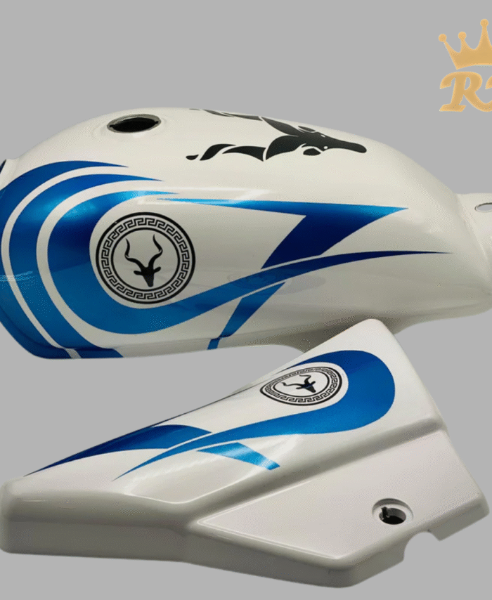 Markhor Design Fuel Tank set white & blue for CD70